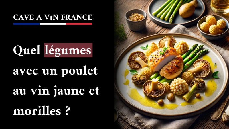 Quel légumes avec un poulet au vin jaune et morilles ?