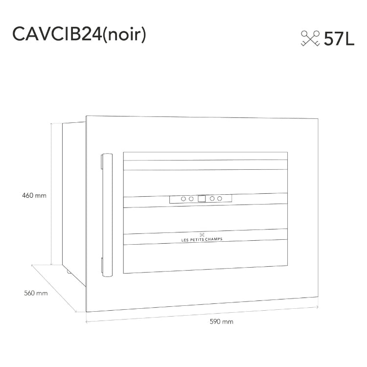 Cave à Vin Encastrable 24 Bouteilles
